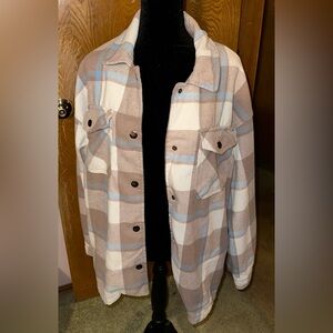 HFX button up shacket